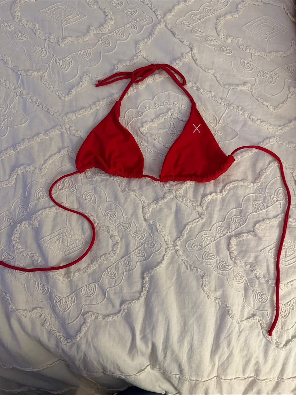 Boutine LA Red Triangle String Bikini Top - Picture 3 of 6
